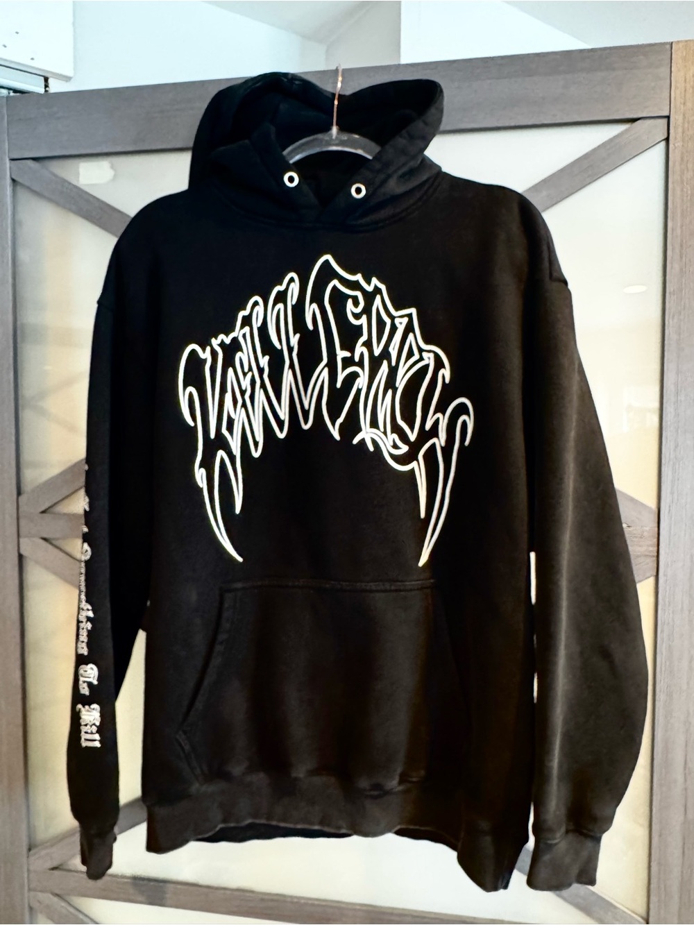 Kill Crew Black Hoodie with White  Graphic Logo